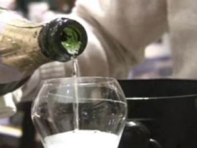 servir le champagne