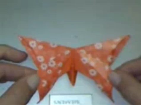 réaliser un papillon en origami