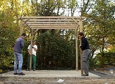 pergola bois mr bricolage