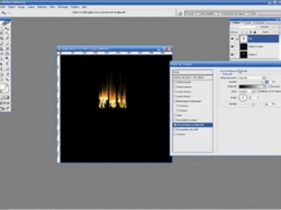 faire un texte en feu avec Photoshop