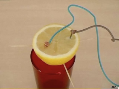 fabriquer une pile avec un citron