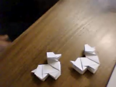 faire un chien en origami